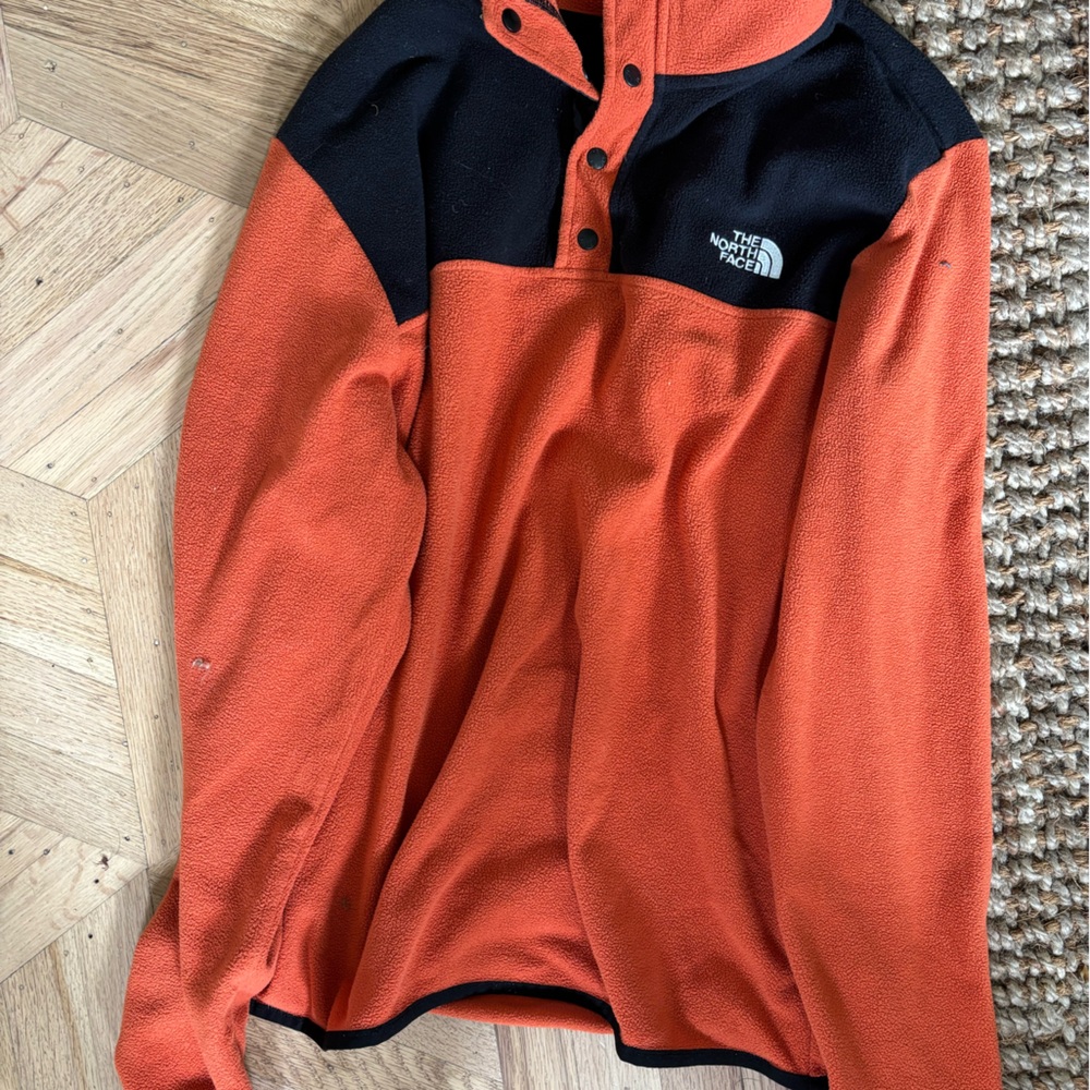 The North Face Vibrant Orange and Black Jacket